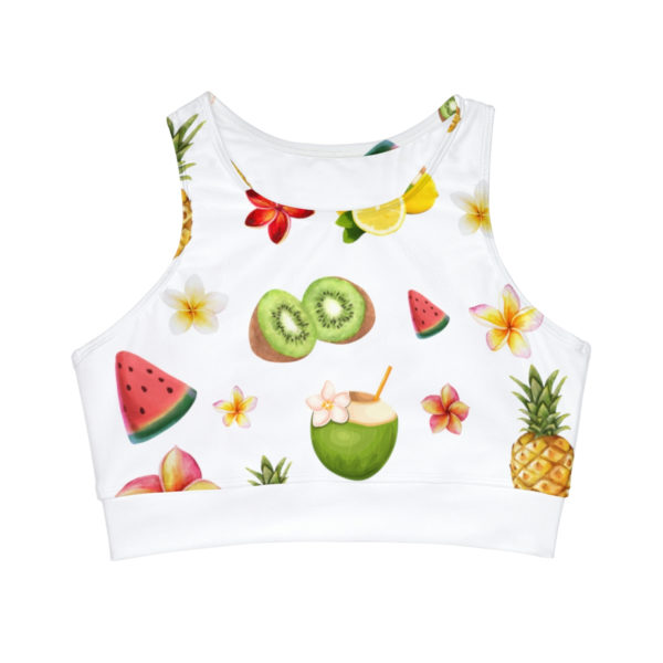 Bikini top Fruits white