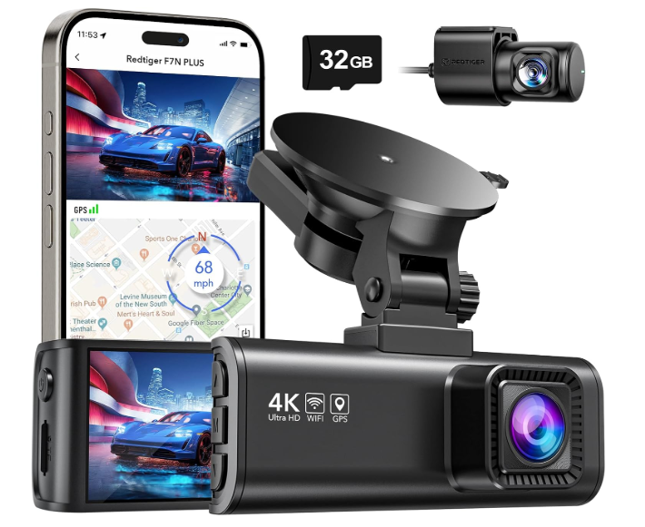 REDTIGER Dash Cam Front Rear